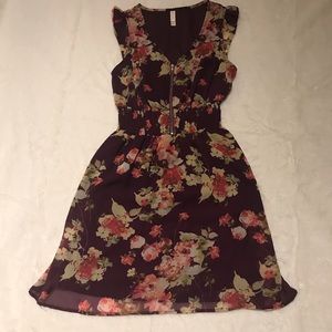 XHILARATION - Floral sleeveless dress size S